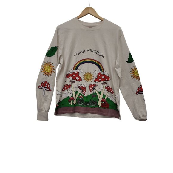 Urban Outfitters CHNGE Fungi Kingdom Long Sleeve Tshirt Women's Size Medium - Picture 1 of 9